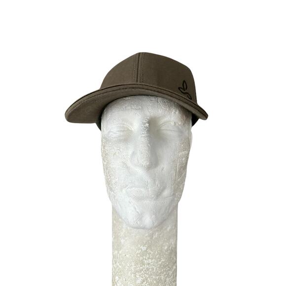 Prana Green Khaki Trucker Mesh Snapback Hat Cap - Picture 3 of 7